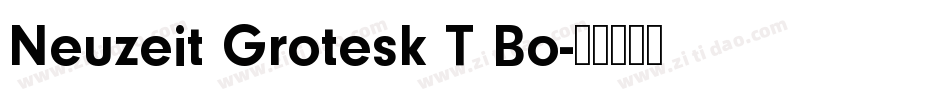 Neuzeit Grotesk T Bo字体转换